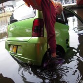 Auto te water Spaarneweg Cruquius