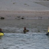 Grote oefening strand Katwijk