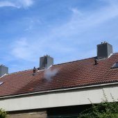 Flinke zolderbrand Visserstraat Hillegom