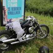 Motorrijder hard ten val Westerbaan Katwijk