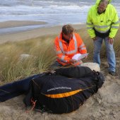 Grote hulpverleningsoefening strand afrit 29 Noordwijk