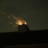 felle schoorsteenbrand Willem Alexanderpark Noordwijk