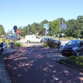 Ongeval fiets contra auto van der Endelaan Hillegom