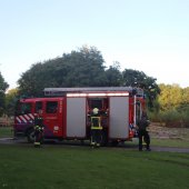 Prullenbak brand Paardenlaan Noordwijk