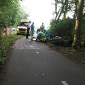 Aanrijding brommer/brommer Leidsevaart Voorhout