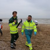 Oefening Springtij hulpdiensten op het strand