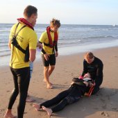 Grote oefening strand Katwijk