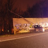 Auto op z'n kant Afrit N206 - Hoorneslaan Katwijk