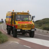 Vrouw in zee gered door KNRM Katwijk