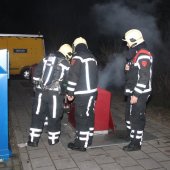 Containerbrand Willem de Zwijgerlaan/Boslaan Katwijk