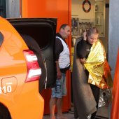 Grote oefening strand Katwijk