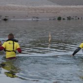 Grote oefening strand Katwijk