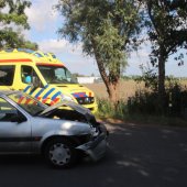 Ongeval auto tegen tractor Achterweg-Zuid Lisse