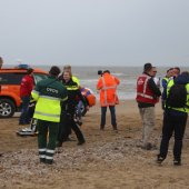 Oefening Springtij hulpdiensten op het strand