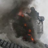 Grote brand Nassaudreef Katwijk (foto update)