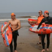 Reddingsbrigade oefend voor EK Life Saving Noordwijk