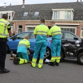 Quadrijder klapt op voorligger Brouwerstraat Rijnsburg