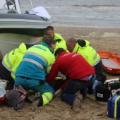 Oefening Springtij hulpdiensten op het strand