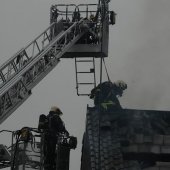 Grote brand Nassaudreef Katwijk (foto update)