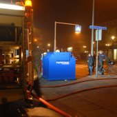 Containerbrand Willem de Zwijgerlaan/Boslaan Katwijk