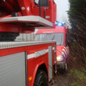 Auto te water Berg en Daal Voorhout