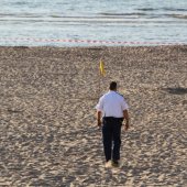 Brisantgranaat gevonden strand Noordwijk