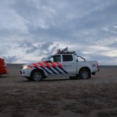 Grote oefening strand Katwijk