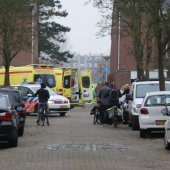 Traumaheli inzet na val van fiets Katwijk