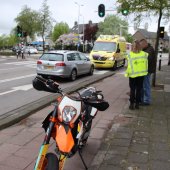 Ongeval Motor met auto Parklaan Sassenheim