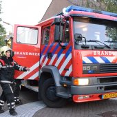 Buitenbrand afval container Rembrandtlaan Voorhout