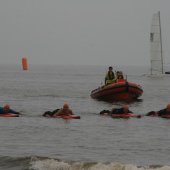 Reddingsbrigade oefend voor EK Life Saving Noordwijk