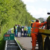 Ongeval letsel A44 R14,3 Oegstgeest