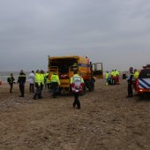 Oefening Springtij hulpdiensten op het strand