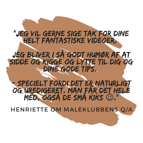 Henriette om Maleklubbens Q/A