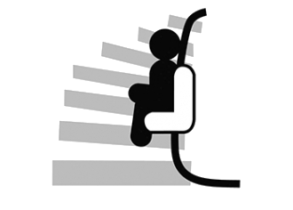 Monte-escalier tournant