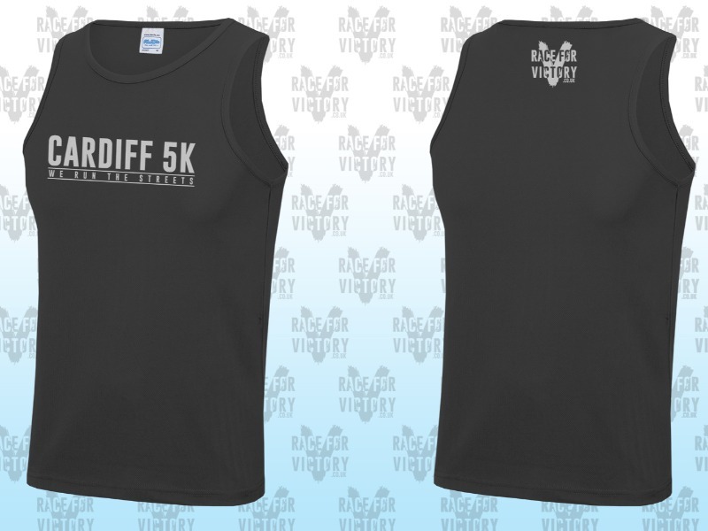 Cardiff 5K - We Run The Streets - Just Cool Charcoal Running Vest