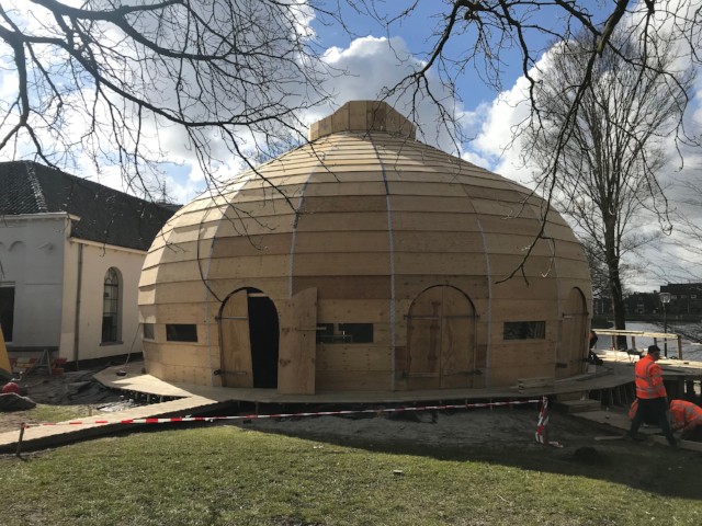 Talenpaviljoen MeM in aanbouw