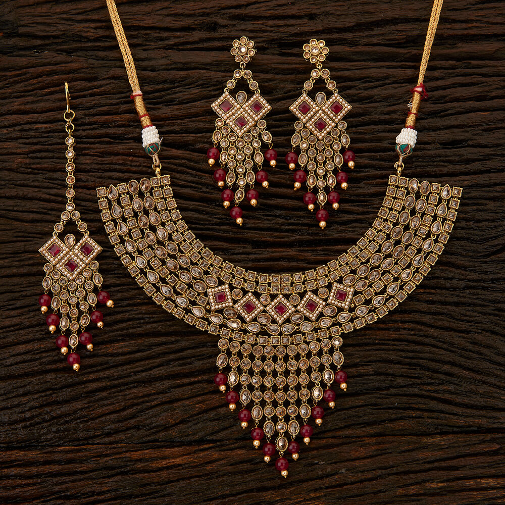 Purchase 2 Antique Classic Necklace With Mehndi Plating Online Kanhai Jewels