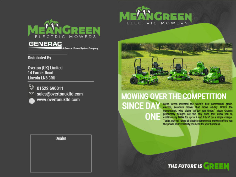 Mean Green Mower Brochure 2026 Brochure