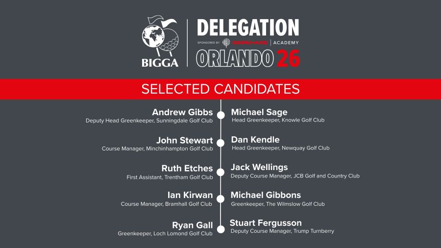  BIGGA selects 10 greenkeepers to join a career-defining delegation to America