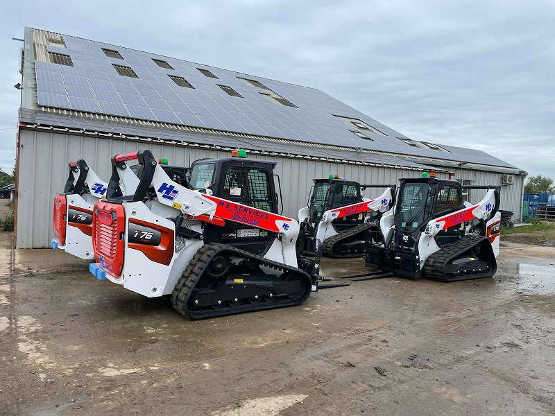 Bobcat delivers another 10 track loaders to H. E. Services 