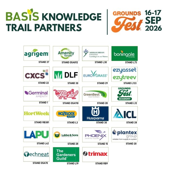 Earn CPD points as you explore GroundsFest 2026 with the BASIS Knowledge Trail