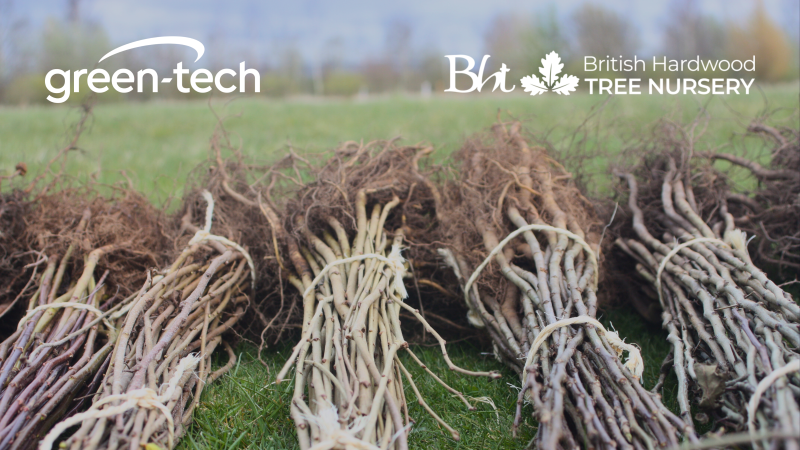 Green-tech announces collaboration with British Hardwood Tree Nursery to provide customers with trees, shrubs and hedging