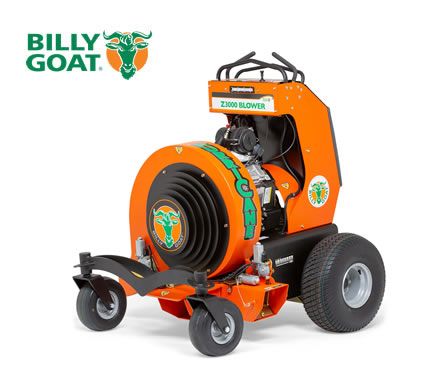 Billy Goat brings Hurricane power to professional grounds maintenance with zero-turn stand on blowers