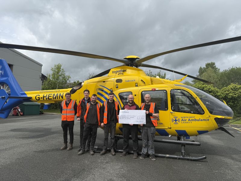 GGM Group raises over &pound;10,000 for North West Air Ambulance following team-wide fundraising effort