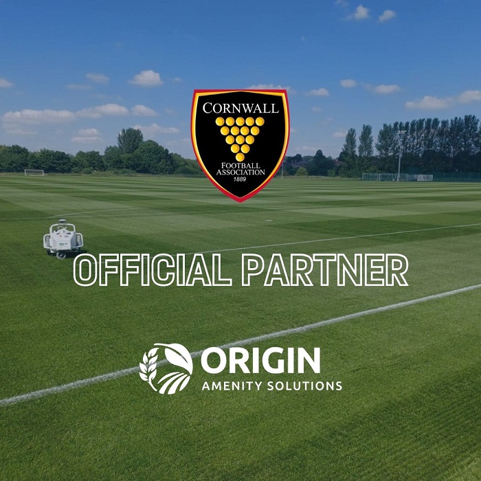 Cornwall FA announces new grassroots pitch improvement partnership with Origin Amenity Solutions
