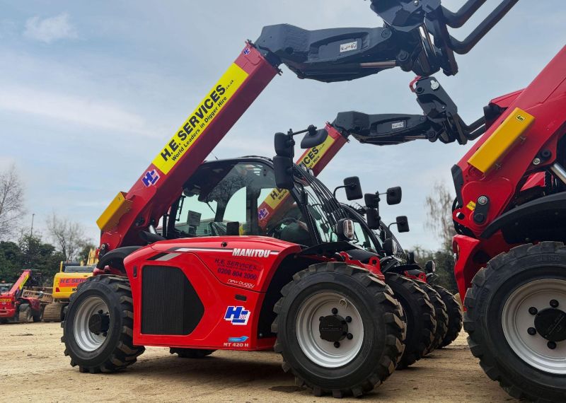 H. E. Services invests &pound;15m in Manitou telehandler fleet expansion