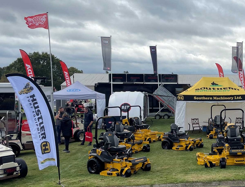 Hustler zero turn lawnmowers on show at GroundsFest 2025