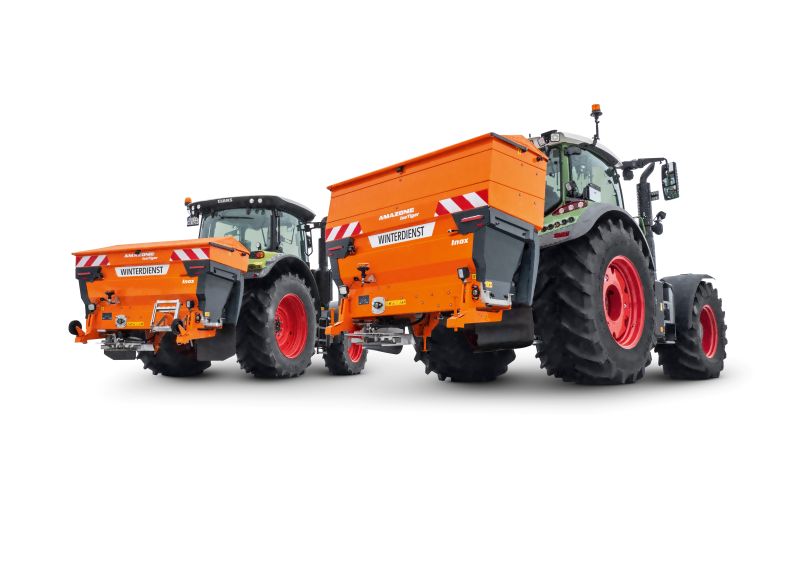 The new IceTiger Inox winter salt spreader from AMAZONE 