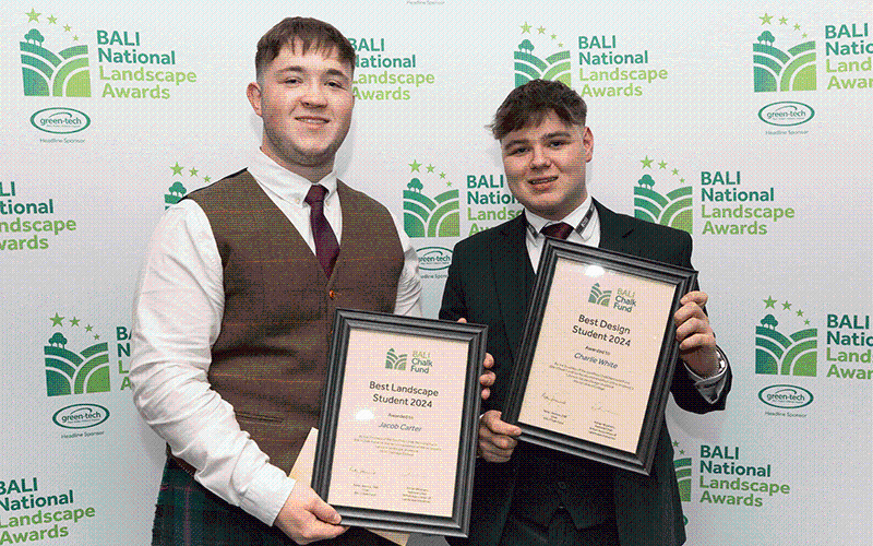 BALI Chalk Fund regional Student of the Year Awards announced for achievements in landscape, horticulture and garden design